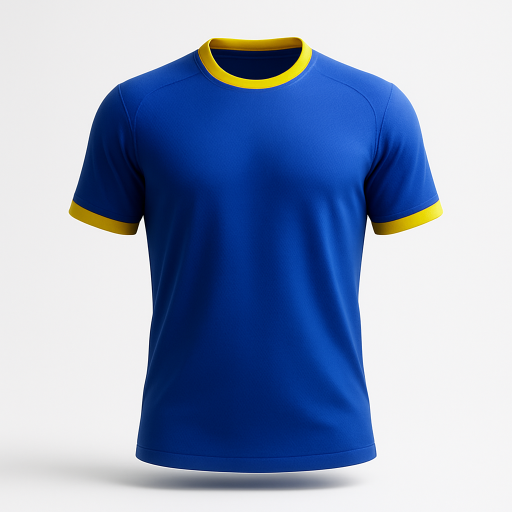 Camisa azul seleção brasileira 3D